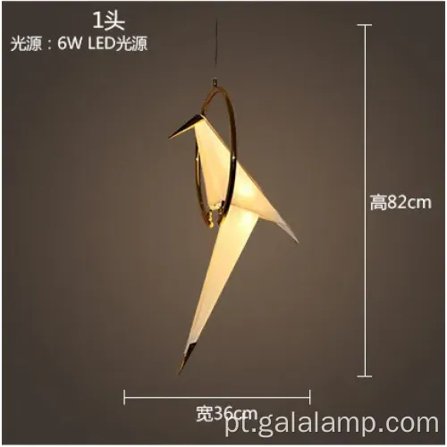 'Elegante Crane Post-Modern Crane lustre'